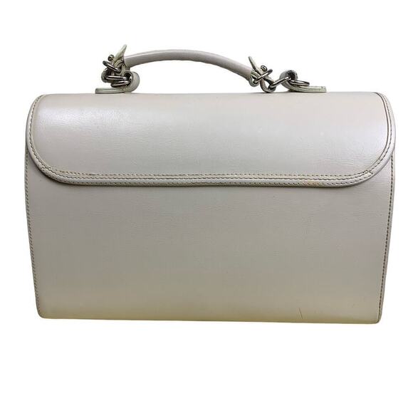 Rosenio Beige Structured Doctor’s Handbag with Strap - Picture 4 of 16